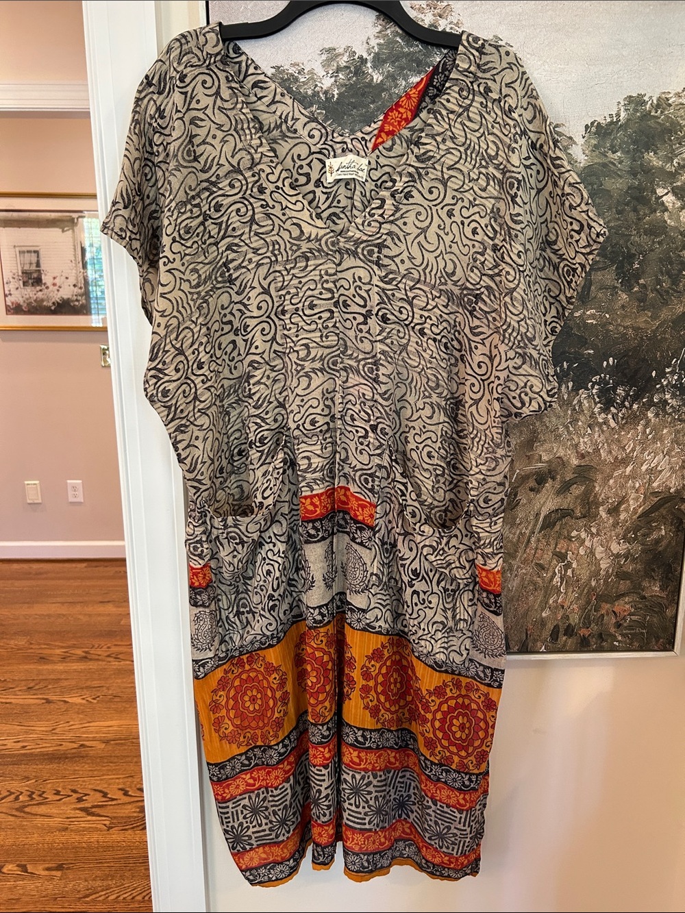 Kantha Bai Split Kaftan
